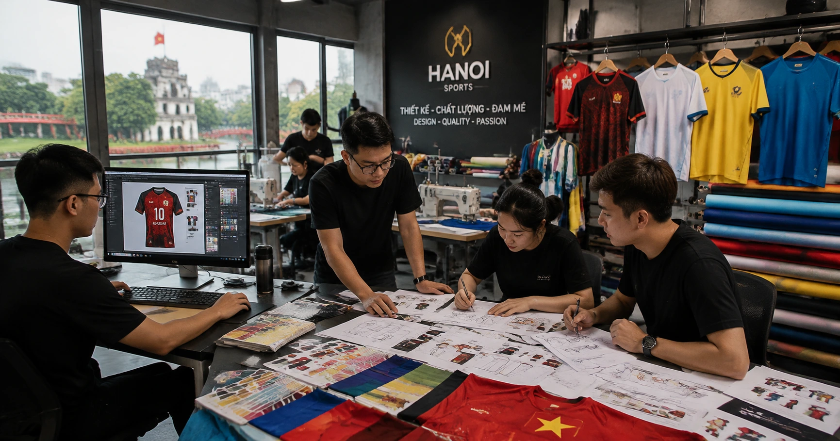 Dịch vụ may áo bóng đá theo yêu cầu chất lượng cao tại Hà Nội - image 2