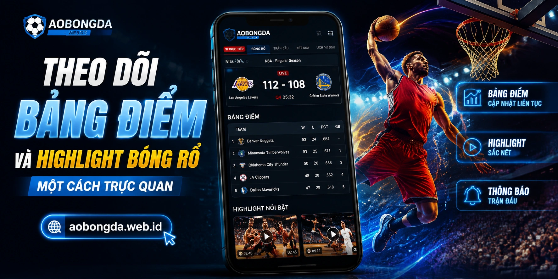 Tin bóng rổ và phân tích trận đấu